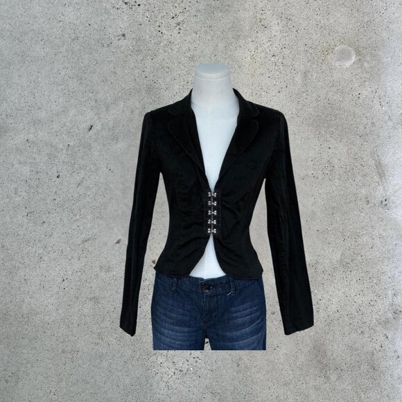 Vintage black corset blazer - Picture 1 of 8